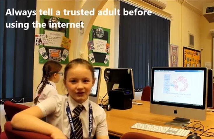 Always tell a trusted adult before using the internet